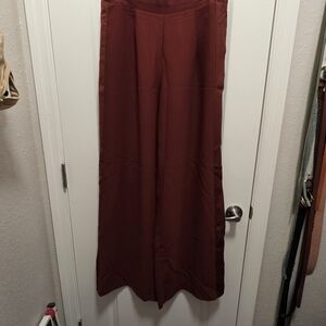 Wilfred Wide-Leg Pants - Deep Rust